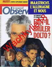 Le nouvel observateur n°1452 du 03/09/1992 Dolto Maastricht Michel Leiris FLNC