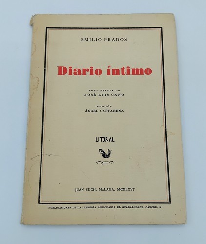 Emilio prados diario íntimo - diario,