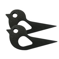 Lot de 2 Cale Porte, Arret de Portail Oiseaux Noirs, Butee de Porte Sol Stop ...