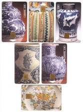 Ensemble De 6 Pots En Poterie Talavera 50 PESOS Utilisé Carte Téléphonique