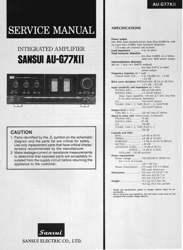 Service manuel instructions - service, d'instructions