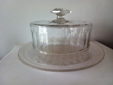 Baccarat Cristal Cloche à Fromage ou dessert XIX ème et son support