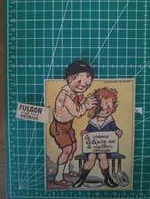 FULGOR decoupis chromo à système Publicitaire Crème Cirage Éclipse Poulbot 