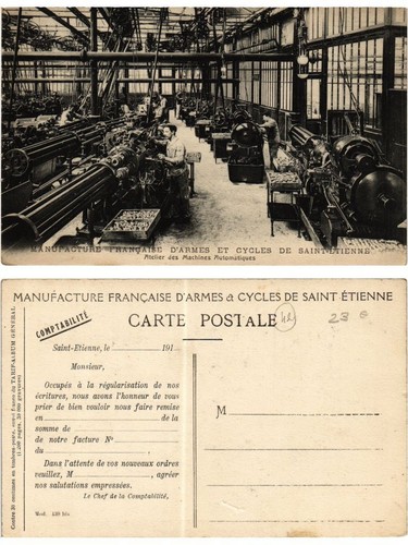 Cpa manufacture armes - manufacture, d'armes