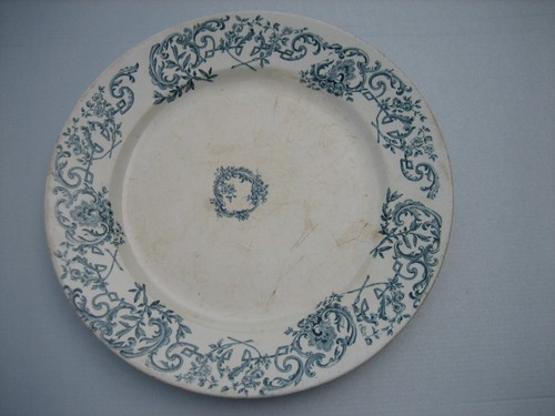 Ancien plat service faience - ancien,