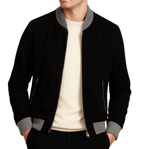 Veste cuir agneau noire - cuir, d'agneau