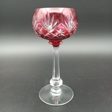 SAINT-LOUIS - VERRE À VIN DU RHIN EN CRISTAL Modèle MASSENET Couleur Rouge N°2