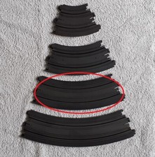 LOT DE 2 RAIL COURBE 1/8 CERCLE 12" (304 mm) AFX AURORA CIRCUIT SLOT CAR