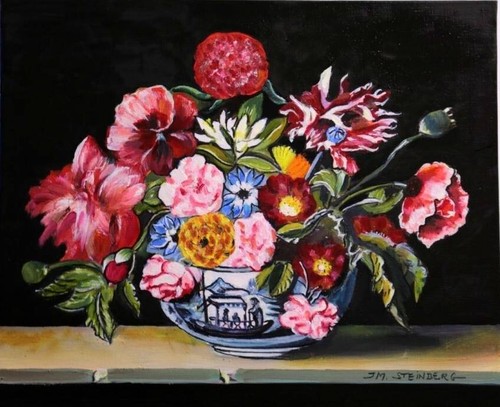 Huile sur toile - huile, de