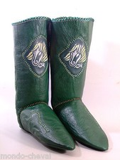  BOTTES DE CAVALIER DE FANTASIA, cuir, faites main, Maroc, cheval