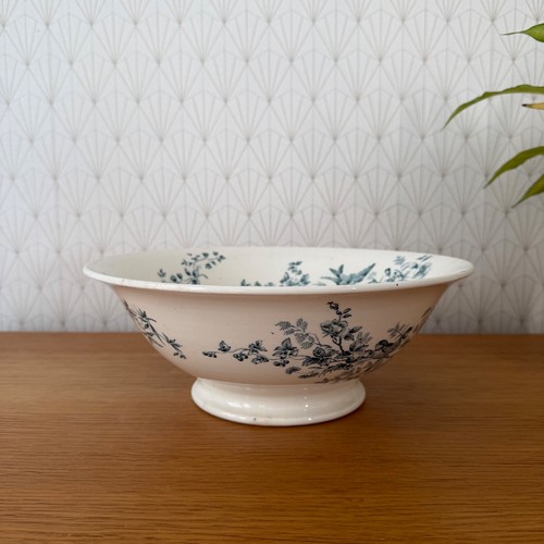 Antique french longwy pottery - longwy,