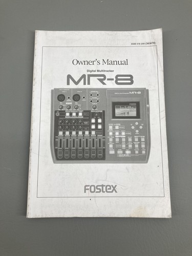 Fostex instruction manual - instruction,