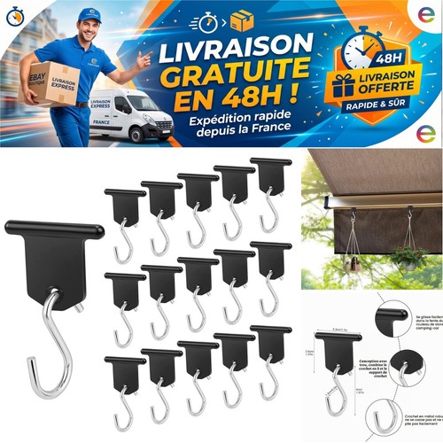 Crochets auvent camping - car, en