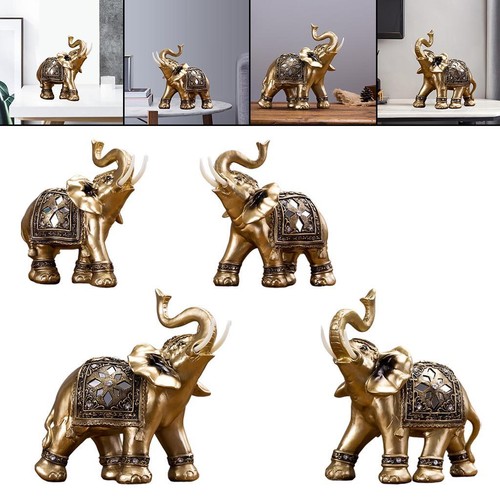 Statue éléphant or - statue, d'éléphant