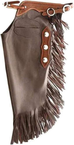 Fentes western chaps en cuir - western, /