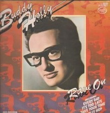Buddy Holly Rave On LP vinyl UK Mfp sleeve has sticker residue on front and some