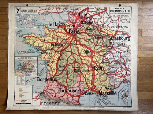 Carte scolaire vidal lablache - carte,
