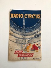 ?‍⬛  ANCIEN ET RARE PROGRAMME OFIICIEL DE CIRQUE RADIO CIRCUS RADIO LUXEMBOURG