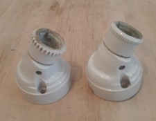 anciennes applique murale   en porcelaine 1930  douille B22 Lot de 2 