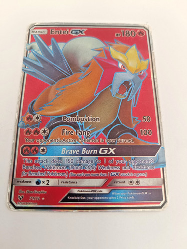 Carte pokemon entei gx - entei, 71/73