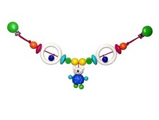 Jouet pour Bébé Chaîne de Poussette Ourson Tim Bxlxh 520x40x120mm Neuf Couchette