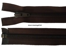 YKK Fermeture Éclair, Marron, Nylon Dents Bout Ouvert, NO.5, Différentes Tailles