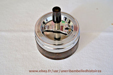 Ancien Cendrier Poussoir Noir