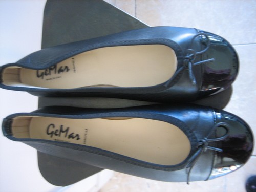 Ballerines gemar cuir noir - ballerines,