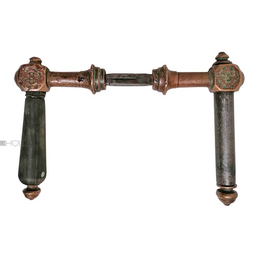 Poignée porte antique cube - de,