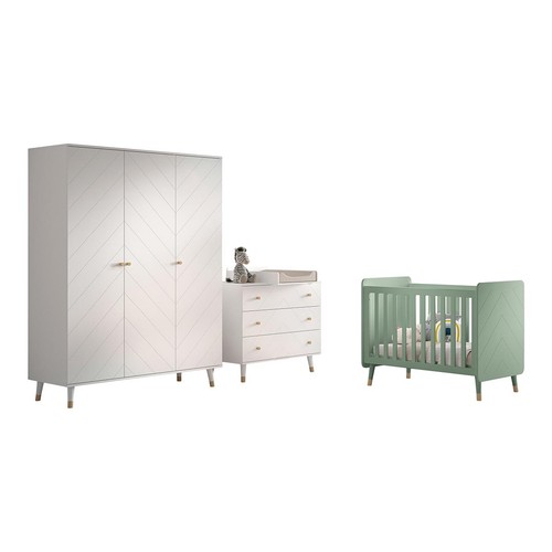 Pack lit bébé armoire - lit,