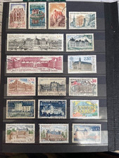 Timbres France : châteaux des villes de France