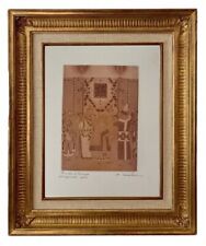 ANDRE LAMBERT (1884-1967) SUPERBE EAU-FORTE AQUATINTE REHAUSSEE AQUARELLE (6)