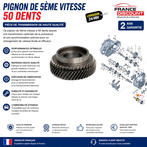 Pignon 5eme boite vitesses - boite,