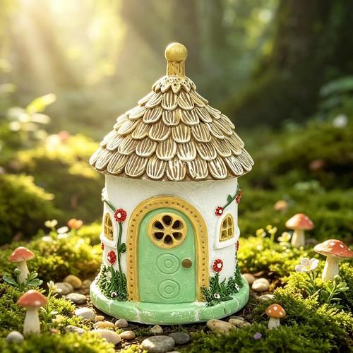 Maison fée florale lumière - florale,
