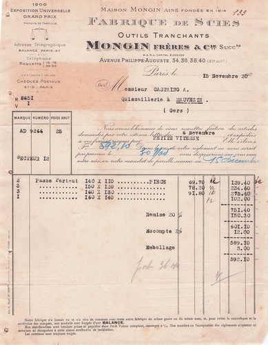 Paris fabricant mongin - fabricant,