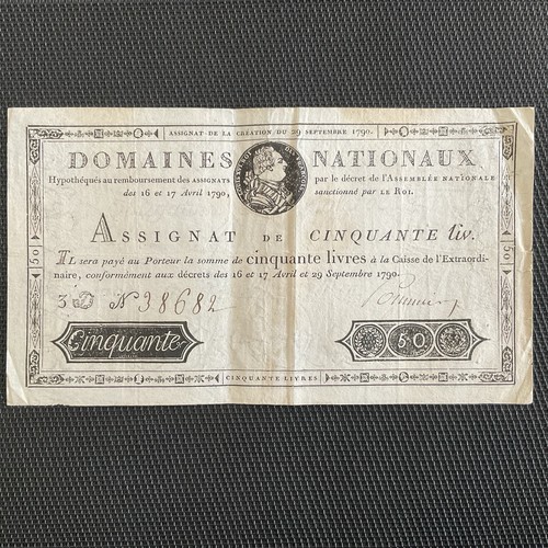 France assignat livres - 50,