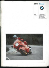 Dossier de PRESSE BMW 1989 Motos K 1 - R 100 GS  Paris Dakar Catalogue Français
