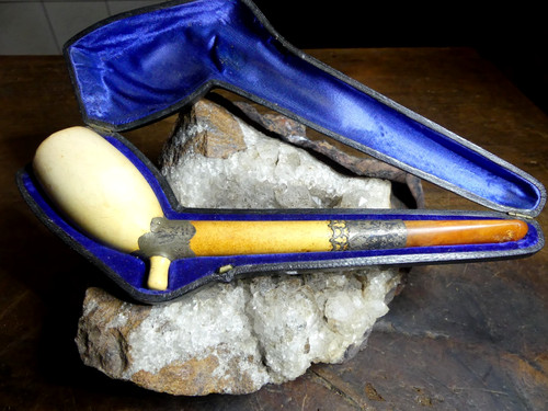 Pipe ecume mer et ambre - ecume,