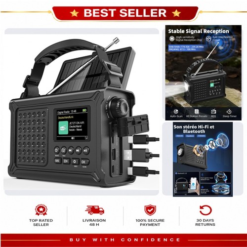 Radio manivelle 12000 mah - 12000,