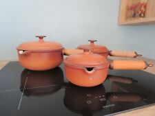 Lot de 3 casseroles Marrons en