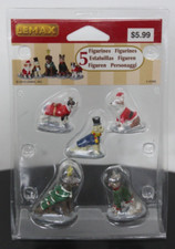 5 Chien Figurines Lemax Noël