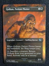 CARTE MAGIC RARE SEIGNEUR DES ANNEAUX FOIL BOSS Légendaire Gollum Conspirateur