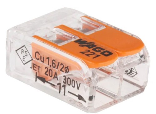 Connecteur levier wago 221 - à,