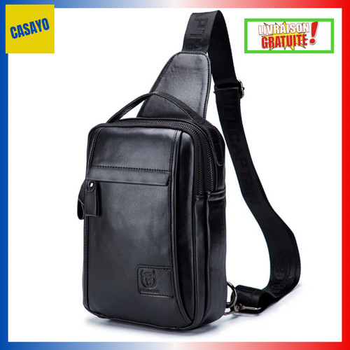 Sacoche cuir véritable - sacoche,