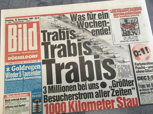 Bildzeitung from 1989 - bildzeitung,