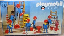1976 Geobra Playmobil System 3403 Pompiers Fire Fighters 7 Klicky New Sealed !