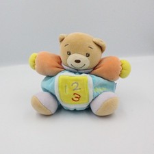Doudou Ours patapouf bleu orange 123 Kaloo - 2886