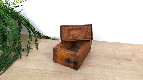 Moule beurre ancien bois - beurre, en