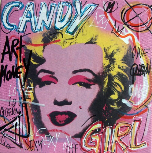 Spaco signed warhol - warhol, girl