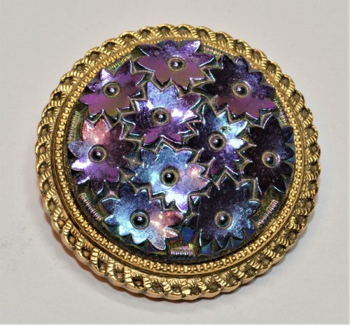 Clip foulard rond émail - clip, en